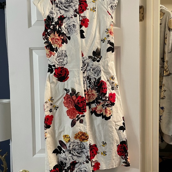 Adrianna Pappell Floral Dress - Size 8 - Picture 2 of 3